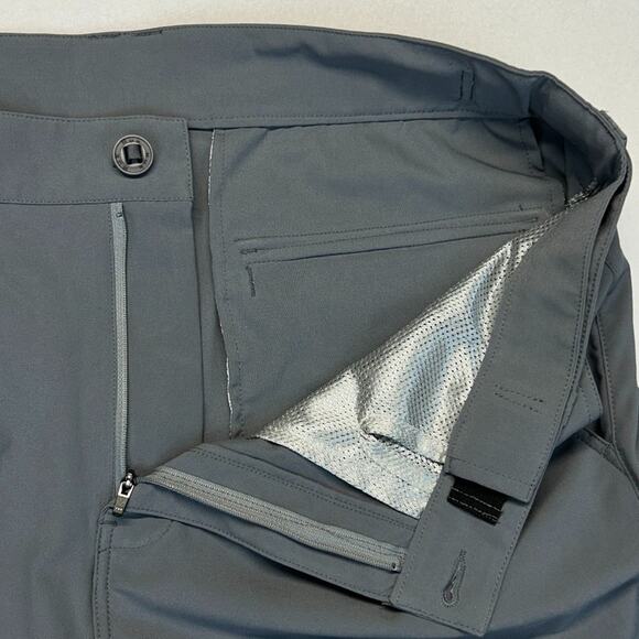 Huk Pursuit 8.5" Chino Shorts Mens XL 40x8.5 Gray Elastic Waist Fishing Camping - Picture 6 of 13